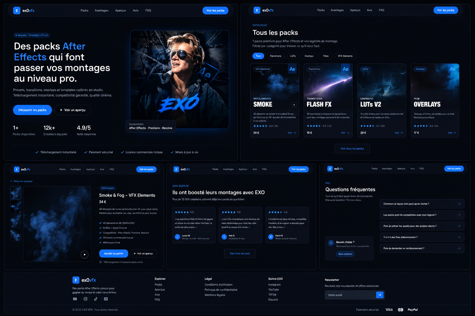 Ex0vfx — réalisation Webixia